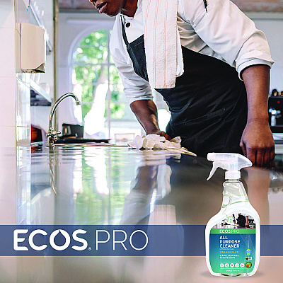 ECOS PRO Orange Plus All-Purpose Cleaner and Degreaser, Citrus Scent, 32 oz Spray Bottle, 6/Carton (EOPPL97066CT)