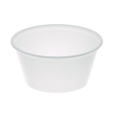 Pactiv Evergreen Plastic Portion Cup, 3.25 oz, Translucent, 3,000/Carton (YS300A)