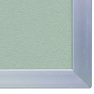 Ghent Vinyl Bulletin Board with Aluminum Frame, 87.91" x 48.5", Stone Surface, Satin Aluminum Frame (GHEAV47199)