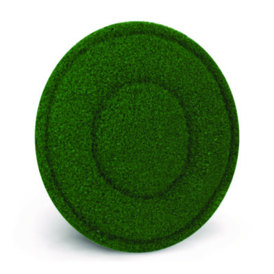 Americo TurfScrub Brush Floor Pad, 20" Diameter, Green, 4/Carton (AM7402920)