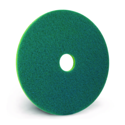 Americo SmartScrub Floor Pad, 13" Diameter, Blue/Yellow, 5/Carton (AM7403013)