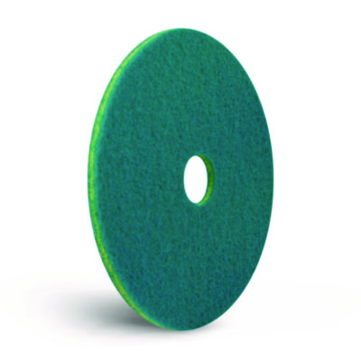 Americo SmartScrub Floor Pad, 13" Diameter, Blue/Yellow, 5/Carton (AM7403013)