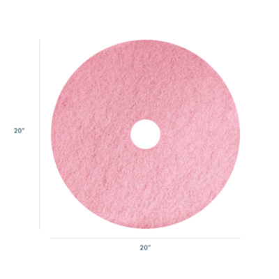 Americo Remover Burnishing Pads, 20", Pink, 5/Carton (AM7403420)