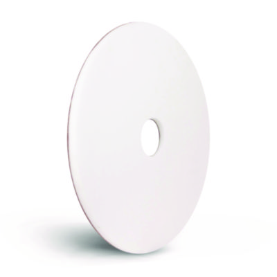 Americo XTRACT Melamine Floor Pad, 20" Diameter, White/Brown, 5/Carton (AM7404020)