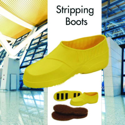 Americo Stripping Boots, Extra Large, Yellow/Brown, One Pair (AM7408004)