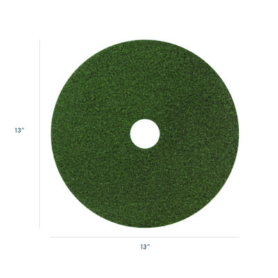Americo Black Diamond 3000 Grit Diamond Pad, 13" Diameter, Black/Green, 2/Carton (AM7442413)
