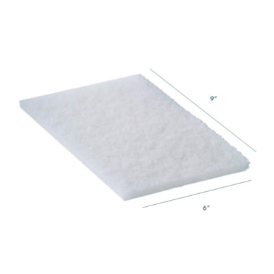 Americo 92-98 Light Duty Hand Pad, 6 x 9, White, 20/Carton (AM7510111)