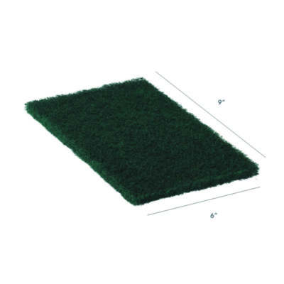 Americo 94-86 X-Heavy Duty Hand Pad, 6 x 9, Green, 15/Carton (AM7510127)