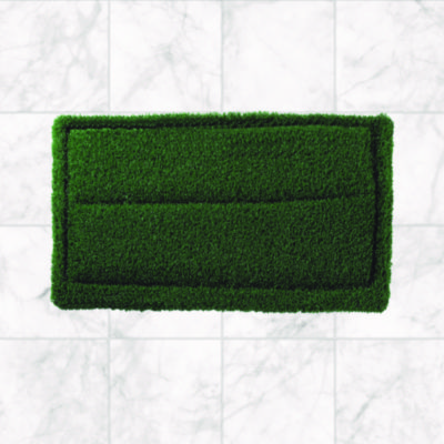 Americo TurfScrub Brush Floor Pad, 14 x 20, Green, 4/Carton (AM740291420)