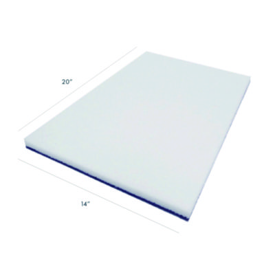 Americo XTRACT Melamine Floor Pad, 14 x 20, White/Brown, 5/Carton (AM740401420)