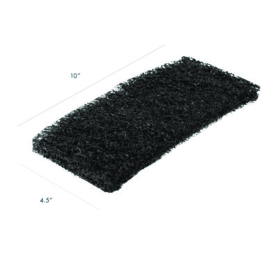 Americo Octopus Heavy Duty Cleaning Pad, 6 x 9, Black, 5 Pads/Bag, 4 Bags/Carton (AM7541040)