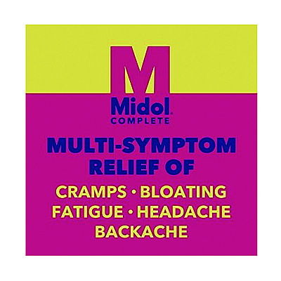 Midol Complete Menstrual Caplets, 2/Pack, 30 Packs/Box (PFY64458)