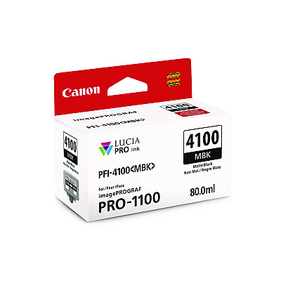 Canon 6776C002AA (PFI-4100) High-Yield Ink, Matte Black
