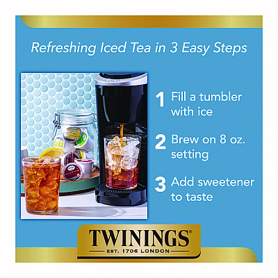 TWININGS Probiotics+ Herbal Lemon & Ginger Tea, 24/Box (TWGTNA23050)