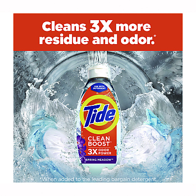 Tide Clean Boost In-Wash Scent Booster, Spring Meadow Scent, 48 oz Bottle (PGC09784)