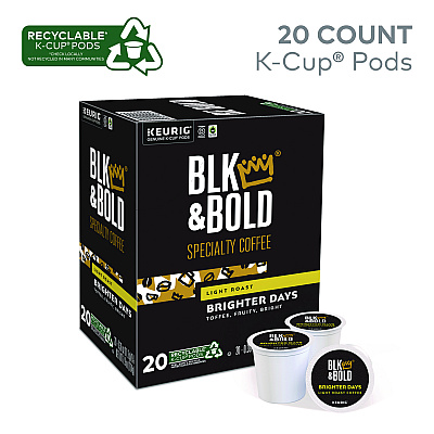 BLK & Bold Brighter Days Coffee K-Cups, 20/Box (BKD5000372406)