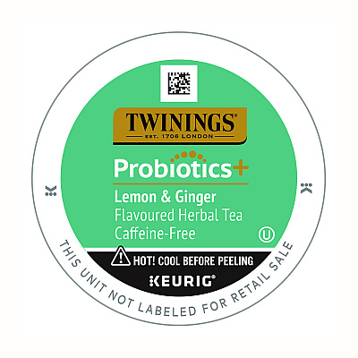 TWININGS Probiotics+ Herbal Lemon & Ginger Tea, 24/Box (TWGTNA23050)