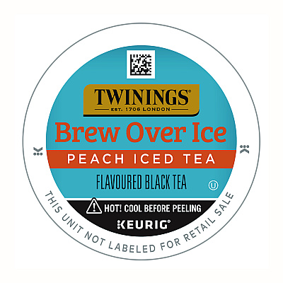 TWININGS Brew Over Ice K-Cups, Peach, 24/Box (TWGTNA23196)