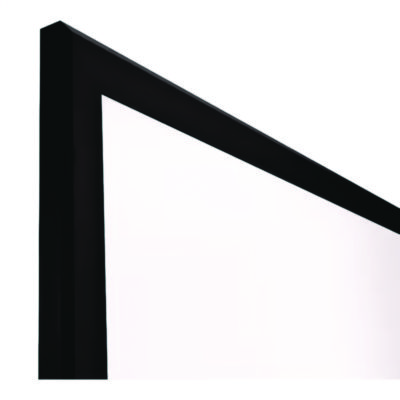 TRU RED Magnetic Steel Dry Erase Board, 48" x 96", White Surface, Black Aluminum Frame (TUDTR61183)