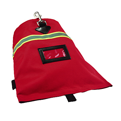 ergodyne Arsenal 5082 SCBA Mask Bag with Hook-and-Loop Closure, Fleece Lining, 8.5 x 8.5 x 14, Red (13083)