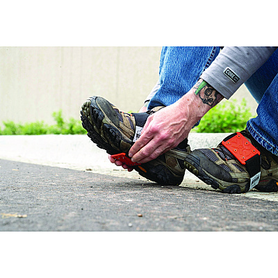 ergodyne TREX 6316 Mid-Sole Ice Cleats. Flat Sole, One Size Fits Most, Orange, 1 Pair (16320)