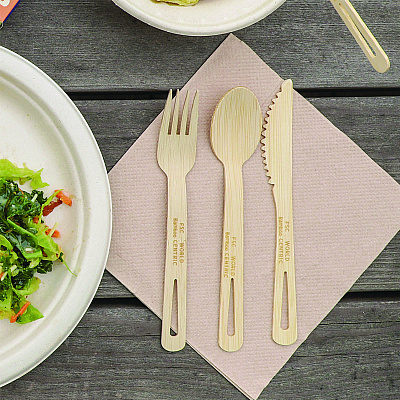 World Centric Bamboo Cutlery, Knife, Paper, Natural, 750/Carton (KNBBI)