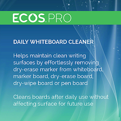 ECOS PRO Daily Whiteboard Cleaner, Free and Clear, 32 oz Spray Bottle, 6/Carton (EOPPL98696CT)
