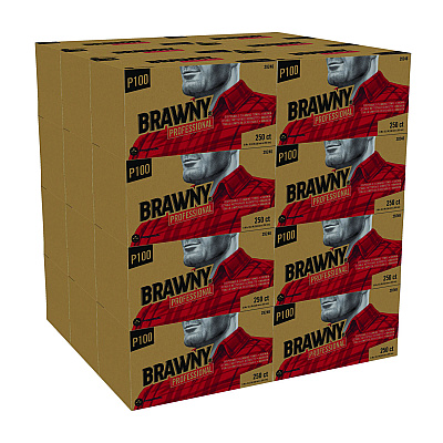Brawny Professional All Purpose Wipers, 1-Ply, 9 x 10.25, Brown, 250 Wipers/Box, 24 Boxes/Carton (29246)