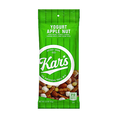 Kar's Trail Mix Variety Pack, Mango Pineapple/Sweet 'N Spicy/Yogurt Apple Nut, 24 Packets/Box (AVTSN08361)
