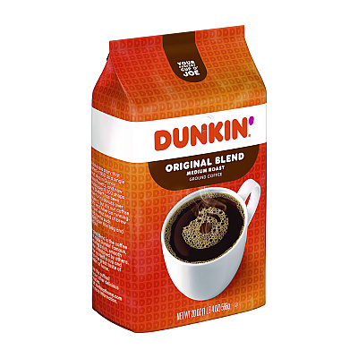 Dunkin Donuts Original Blend Coffee, 20 oz Bag (FOL00678)