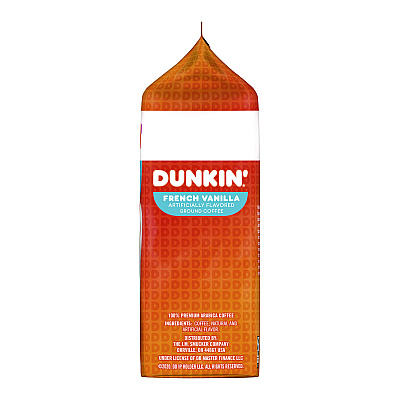 Dunkin Donuts French Vanilla Coffee, 18 oz Bag (00680)