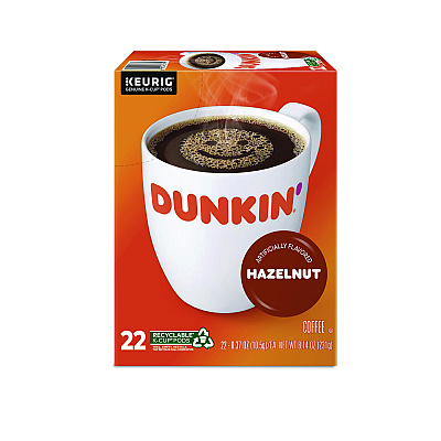 Dunkin Donuts K-Cup Pods, Hazelnut, 24/Box (GMT0848)