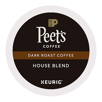 Peet's Coffee House Blend Coffee K-Cups, 22/Box (GMT6546)