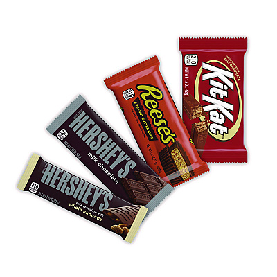 Hershey's Full Size Chocolate Candy Bar Variety Pack, Assorted, 1.5 oz Bars, 30 Bars (HRS20650)