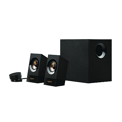 Logitech Z533 Computer Speaker System, 3.5 mm Headphone Jack/RCA, Black (24374315)