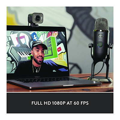 Logitech StreamCam Plus Webcam, 1920 x 1080 Pixels, 2.1 Mpixels, Black (LOG24435282)