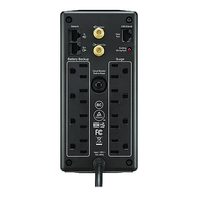 APC Back-UPS Pro Compact Tower LCD Battery Backup and Surge Protector with USB, 1,000 VA, 8 Outlets, 1,103 J (SEU2724587)