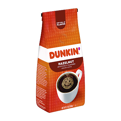 Dunkin Donuts Hazelnut Coffee, 12 oz Bag (SMU00049)