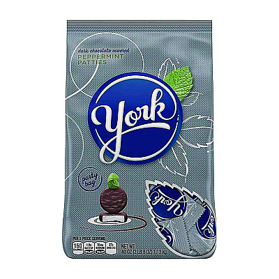York Peppermint Patties, Peppermint/Dark Chocolate Minatures, 35.2 oz Bag (YOR05811)