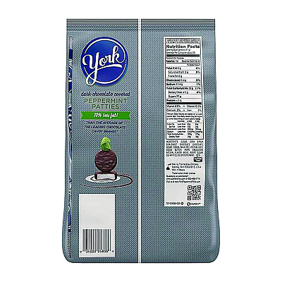 York Peppermint Patties, Peppermint/Dark Chocolate Minatures, 35.2 oz Bag (YOR05811)