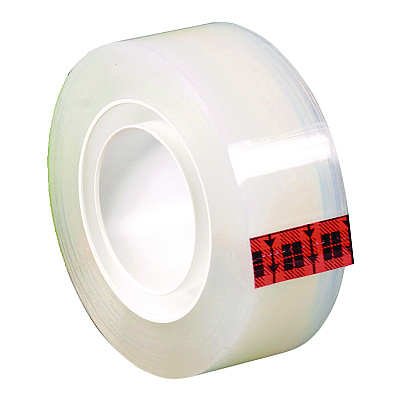 Scotch Transparent Tape, 1" Core, 0.5" x 72 yds, Transparent (MMM600122592)