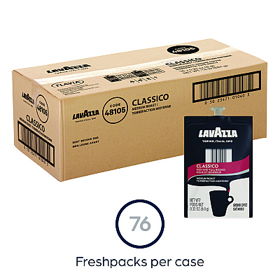 Lavazza FLAVIA Coffee Freshpacks, Classico, 0.32 oz, 85/Carton (LAVMDR00277)
