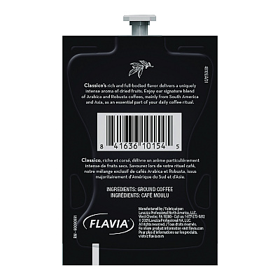 Lavazza FLAVIA Coffee Freshpacks, Classico, 0.32 oz, 85/Carton (LAVMDR00277)