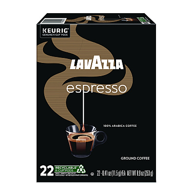 Lavazza Perfetto Espresso Coffee K-Cups, 22/Box (LAV6000)