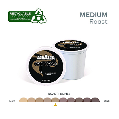 Lavazza Perfetto Espresso Coffee K-Cups, 22/Box (LAV6000)