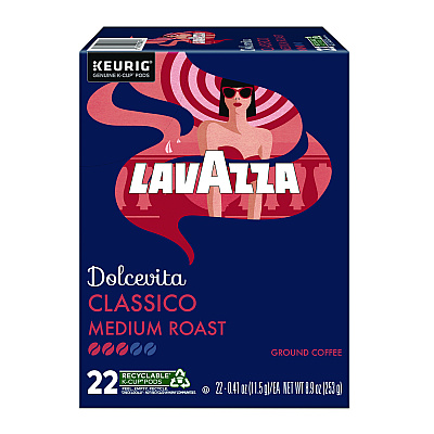 Lavazza Classico Coffee K-Cups, 22/Box (LAV6001)
