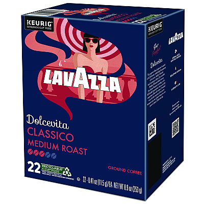 Lavazza Classico Coffee K-Cups, 22/Box (LAV6001)