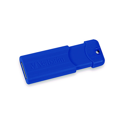 Verbatim PinStripe USB 3.2 Flash Drive, 32 GB, Blue/Red, 2/Pack (VER70056)