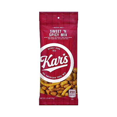 Kar's Trail Mix Variety Pack, Mango Pineapple/Sweet 'N Spicy/Yogurt Apple Nut, 24 Packets/Box (AVTSN08361)