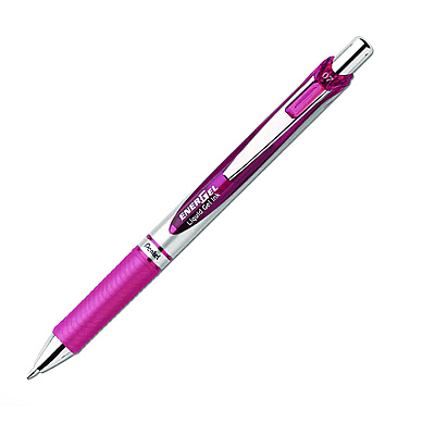 Pentel EnerGel RTX Gel Pen, Retractable, Medium 0.7 mm, Assorted Pastel Ink and Barrel Colors, 3/Pack (PENBL77BP3M1)
